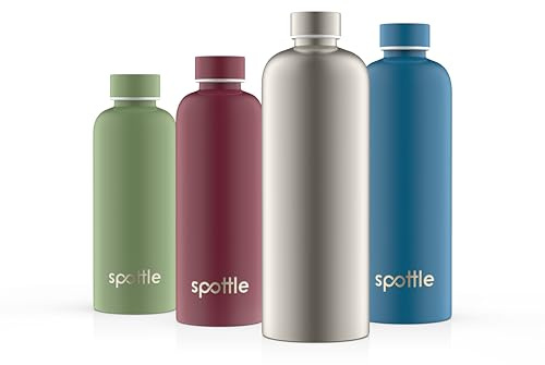 spottle Edelstahl Trinkflasche 750 ml – Thermosflasche aus Metall, doppelwandig, vakuumisoliert, Kohlensäure geeignet, auslaufsicher, spülmaschinenfest