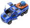 SDMAX Electric Music Speaker Car, LED Light And Sound, 360 Degree Rotation, 4 Door Open Automatically, Vibrant Colour, Eye Catching Design, (Blue)