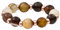Purelei® Natural Mokupuni Ring – Eleganter Perlenring aus Naturstein & Edelstahl, 18K Vergoldet, in verschiedenen Größen (Rosegold, S-M)