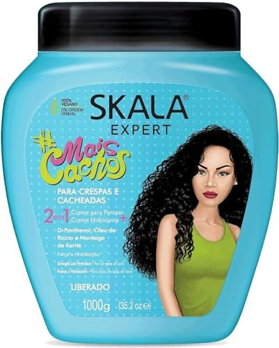 Skala Expert Mais Cachos – Creme für lockiges Haar – Formel 2 in 1 Konditionierung und Entwirrung – Definition von Locken, Stärke und Ausdauer (1 Einheit)