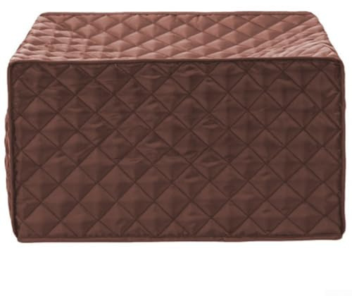 Housse de protection anti-poussière en coton pongé pour micro-ondes et four électrique (43 x 41 x 27 cm) (marron)