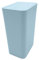 Small Trash Can with Lid Bathroom Garbage Can with Up Lid 13In Plastic Trash Waste Basket for Kitchen Bedroom Narrow Simple Human Q Bags 240 Count (Blue, One Size)