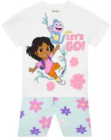 DORA Girls Outfit, Girls Tshirt And Shorts, Summer Clothes, Kids Shorts And T Shirt Set, Ages 2 To 8 Years
