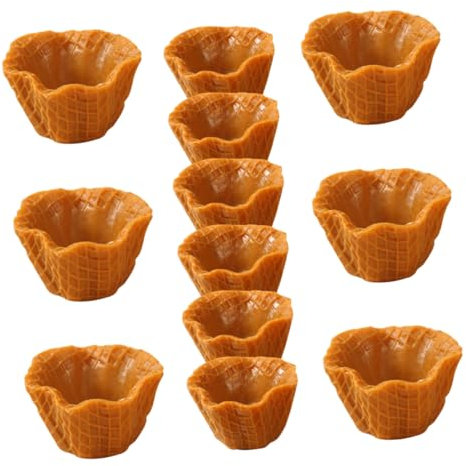 BESPORTBLE 12pcs Realistic Pvc Ice Cream Cone Models Diy Craft Charms for Hair Clips and Photo Frame Decor, Large and Small Sizes Artificial Ice Cream Cones for Handmade Accessories and Diy Crafts