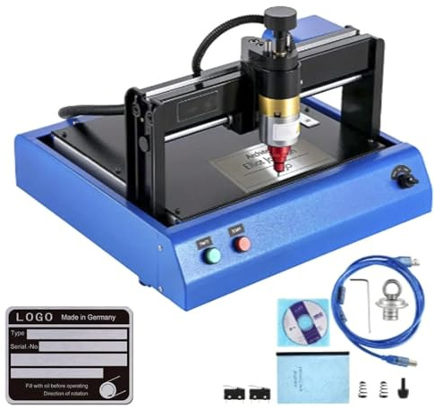 Troqullium Electric Metal Marking Machine, Dog Tag Engraving Machine,400W Dot Peen Marking Machine, Depth 0.05mm-1mm, for Industrial Nameplate Dog Tags Jewelry