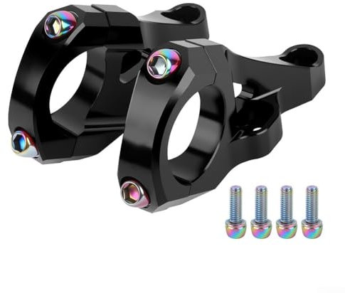 Collier de serrage pour guidon de VTT en alliage d'aluminium pour composants de vélo de montagne Noir