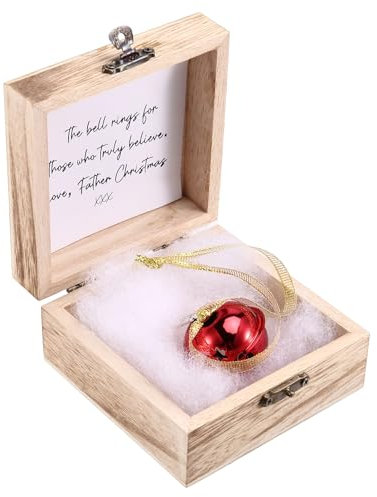 Louttary Weihnachtsglocke „Magic Faith, Weihnachtssouvenir „Magic Faith, Weihnachtsbaum-Souvenir, Rot