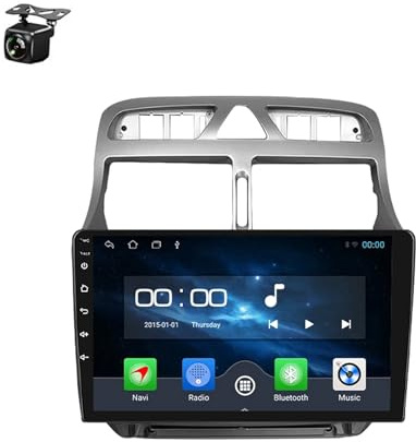 Radio de 9 para Peugeot 307 (2002-2013), Android 12, 2 DIN, navegación, Plug & Play, Compatible con CarPlay, Android Auto, DVR, Dab, Control por Voz