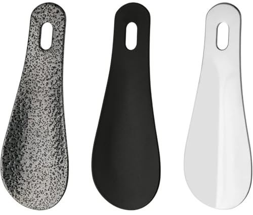 SWYZOR 3 Pièces Chausse-Pieds en Métal Miniatures pour Voyage Camping et Maison, Chausse Pied Metal, Aide Pratique pour Enfiler Chaussures Hommes Femmes et Personnes Âgées