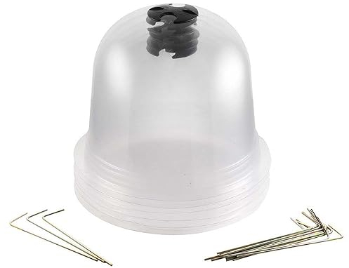 TERRE JARDIN Cloches à salades Plastique - Lot de 6