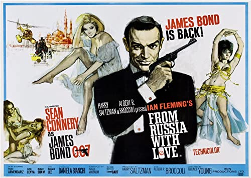 007: Liebesgrüße aus Moskau - From Russia with Love (1963) | US Import Filmplakat, Poster [59 x 84 cm]