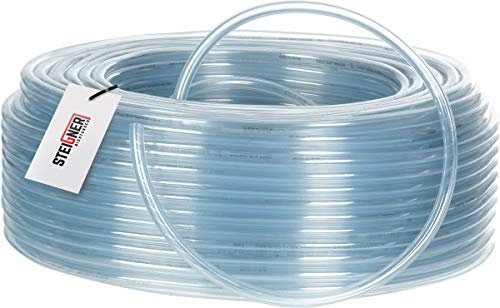 STEIGNER Tuyau à Essence en PVC, à Eau et Technique - Transparent, Diamètre: 13-17 mm, Longueur: 1 m, SBS-20-1