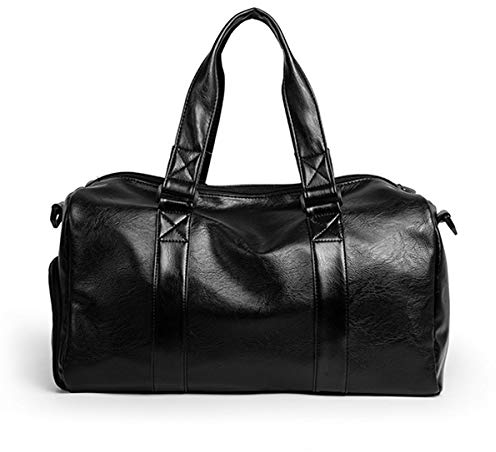 Vohoney Sporttasche,Sport Gym Tasche Wasserdicht Reisetasche Weekender Trainingstasche Fitnesstasche mit Schuhfach Herren Damen Großen Kapazität (Sporttasche Reisetasche Schwarz)