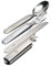 Original Hungarian Army Cutlery Set 4 Pieces. Eating Utensils Military Issue Spoon Fork Knife kit Flatware Multi-Tool Camping Bottle can Opener Stainless Steel New