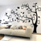 Wandtattoo Baum 3D DIY Wandaufkleber Family Stammbaum Fotowand Baum Wandtattoo Wall Sticker mit Bilderrahmen Foto Wandsticker Wanddeko Deko Wohnzimmer Schlafzimmer (Schwarz Links,XXL)