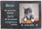 wandmotiv24 Gedenktafel Tiere Schiefer, 30x20cm, Wetterfest, Personalisiert mit Ihrem Haustier-Foto in Farbe, Name, Datum & Spruch, Grabschmuck, Gedenkstein Hund Katze, Trauer, Friedhof M0256