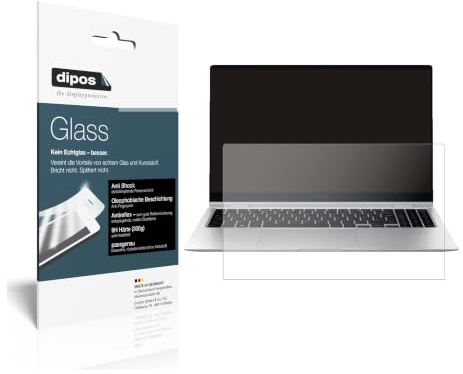 dipos 2x Schutzfolie 9H klar für Samsung Galaxy Book Pro 360 15.6 Zoll | Bricht und splittert nicht, kein Echtglas, Anti-Shock, passt perfekt, kratzfest, blasenfrei, hüllenfreundlich, selbstklebend