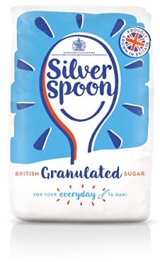 Silver Spoon Granulated Sugar, 2 kg (Pack of 6)