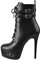 Only maker Plattform Lace Up Boots with Stilettos Booties High Heels Ankle Bukles Straps Blacks Pole Dance Shoes Black EU 39