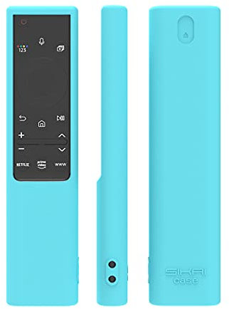 SIKAI CASE Protettiva Guscio Custodia Compatibile con Samsung Telecomando SolarCell Smart Voice Remote Cover Copri BN59-01357A BN68-11602A RMCSPA1EP1 QLED Series Salvatelecomando (Fluorescente Blu)