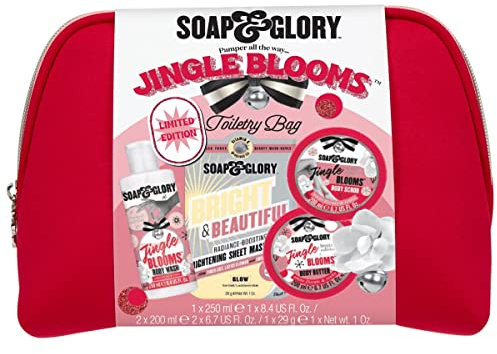 Soap & Glory Jingle blooms Toiletry Bag Giftset Christmas 2021