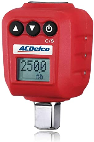 ACDelco ARM602-4A 1/2 Heavy Duty Digital Torque Adapter (33.9-339 Nm) with Buzzer, LED Flash Notification, Protective Case & ISO 6789 Standard Calibration Certificate