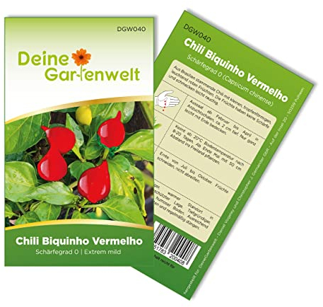 Tabasco Peperoni Etna Samen - Capsicum frutescens - Chilisamen - Scharfe Sorte - Gemüsesamen - Saatgut für 6 Pflanzen