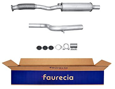 HELLA 8LC 366 024-121 Mittelschalldämpfer - Easy2Fit® Kit - mitte - zweiteilig - Set mit Anbauteilen - für u.a. FORD MONDEO I Turnier