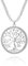 Xinyixin Collana con ciondolo albero della vita celtica per donna, collana a catena lunga multistrato in oro rosa e argento con cristallo