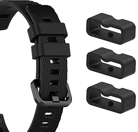 RuenTech 6er-Pack Verschlussringe kompatibel mit Fitbit Luxe/Inspire 2/ Inspire 3/ Inspire HR/Ace 2 / Ace3 Band Keeper, Silikonersatz Uhrenarmband Schlaufe/Retainer