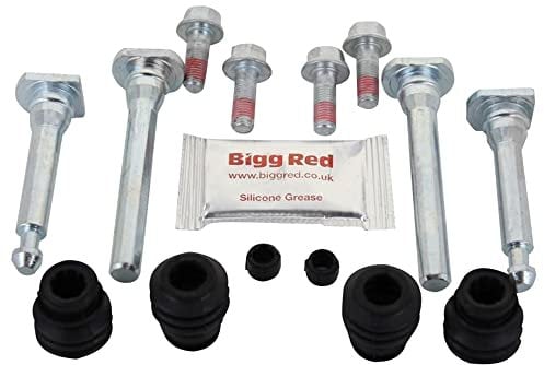 Bigg Red - Brake Calipers Slider Bolt Guide Kit - Front - Axle Set - Fits AKEBONO Single 60mm dia Piston Calipers - Compatible with,