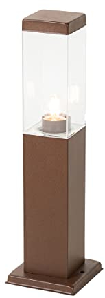 QAZQA malios - Lampe sur pied extérieur - 1 lumière - L 12.5 cm - Brun rouille - Moderne - éclairage extérieur