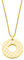Joop! Damen Echtschmuck Kette mit Anhänger, Halskette Edelstahl IP gold