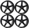 4x MB Design Felgen KV1S 9.5Jx21 ET38 5x108 Glanzschwarz kompatibel mit Jaguar E-Pace F-Pace XF