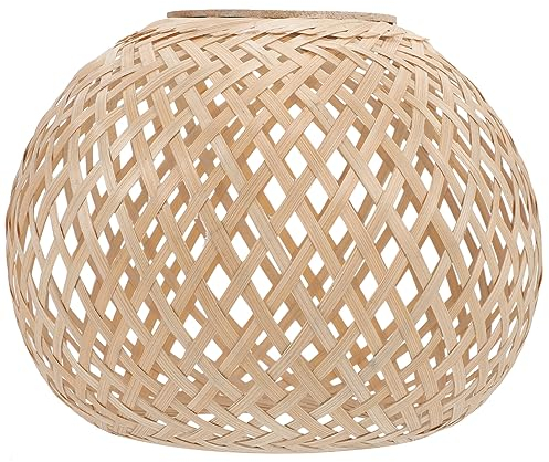 YARNOW Rattan-Lampenschirm Bambus-Leuchtmittel Ersatz-Boho-Deckenlampenschirm Für Heimdekoration