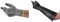 HyFlex 11-801 Professional Work Gloves, Abrasion Resistant, Grey, Size L (12 Pairs) + AlphaTec 87-104 Chemical Resistant Gloves in Latex with Long Cuff (43cm/17in) Black, Size L (1 Pair)