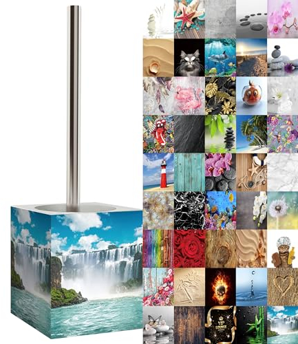 Sanilo WC Bürste, viele schöne Klobürsten zur Auswahl, hochwertige Qualität, Elegantes Design (Wasserfall)