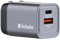 Verbatim GaN Charger 35 W, 2 Ports USB-C Ladegerät, Power Adapter mit USB-C und USB-A, Schnellladegerät als Mehrfachstecker, für Apple iPad, iPhone, Samsung und Co