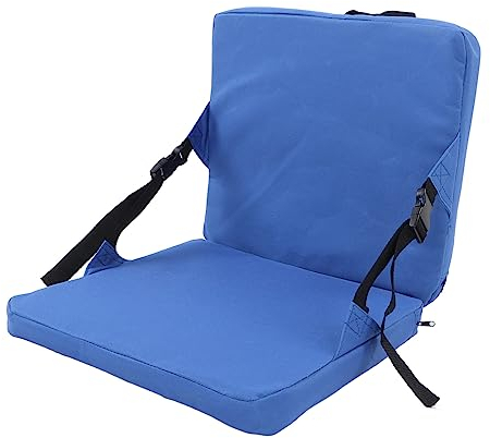 VBESTLIFE Outdoor-Sitz- und Rückenkissen, Zusammenklappbarer Stadionsitz, Stadionsitz mit Rückenstütze für Rückenstütze mit Griff und Verstellbarer Schnalle, Rückenkissen für Camping,