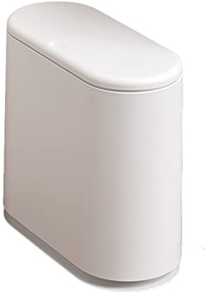 DEEDAV Cubo de Basura Bote de basura con protección contra el olor, canasta de basura de basura de la cocina, encaja bajo escritorio, cocina, hogar, oficina, 9L para Cocina y Hogar