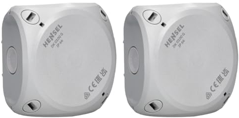 2 Stück Hensel DK 0100 G Kabelabzweigkasten Feuchtraumdose IP 66 bis 2,5 qmm ohne Klemme