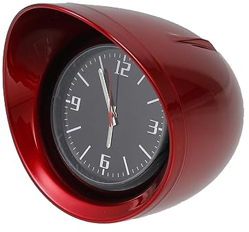 iplusmile 1satz Mini Auto Armaturenbrett Uhr Praktische Quarzuhr Für Fahrzeuge Einfache Montage Langlebig Für Auto Büro Und Schlafzimmer Rote Farbe Stabil Und Praktisch