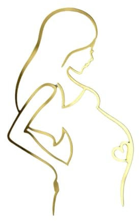 Tortenaufsatz aus Acryl, Schwangere Frau, Babyparty, Kuchendekoration, Baby-Dekorationen, Ideen, Kuchendekoration