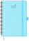 BEZEND Kalender 2025 Buchkalender A5 Ringbuch 1 Woche 2 Seiten | Terminplaner 2025 Wochenplaner mit 100 g/m² Papier & Monats-Register | Planer & Terminkalender mit PU-Leder Softcover - Himmelblau