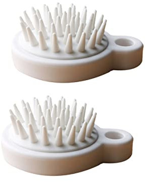 GRADENEVE 2 Stück Bade Kopfhaut Reinigungswäscher Badezimmer Zubehör Massage Haare Waschen