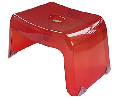 Tabouret de douche, tabouret de lavage des pieds, tabouret de siège de douche en plastique, mode de sécurité transparent, chaise de bain applicable à la chambre à coucher, au salon, aux chambres d'e