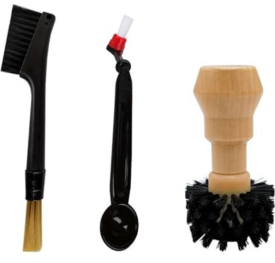 Siebträgerbürste mit Holzgriff, Kaffeepulver-Schüsselbürste, Espressomaschine, Siebträgerbürste