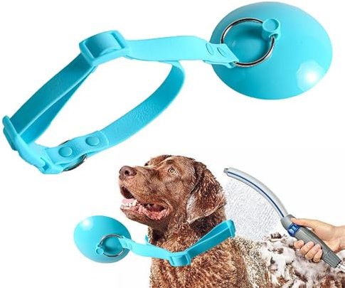 da bagno per cani, Guinzaglio per animali domestici con ventose, Naso per la toelettatura del cane, Collare regolabile, Restraint di lavaggio di sicurezza, Guinzaglio per animali domestici