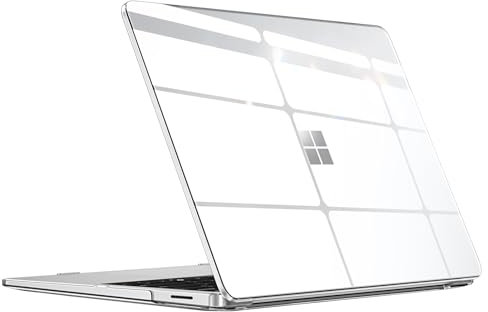 FINTIE Case Compatible with Microsoft Surface Laptop Copilot+ PC (2024) 13.8 Inch Model 2036, Snap-on Hard Shell Cover Ultra-clear Protective Case, Crystal Clear