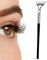 Pinceau éventail pour mascara - Pinceau éventail de cils - Outil de recourbe-cils | Pinceau plié à 120° en forme d'éventail avec poils doux double couche, poils doux et denses - Outil de peinture de
